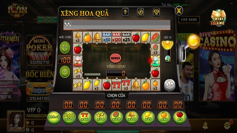 Các tính năng thường xuất hiện trong game nổ hũ Xèng hoa quả